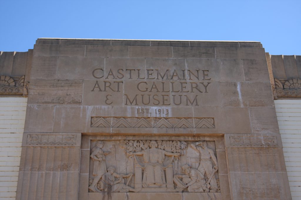 Castlemaine Art Gallery & Museum building decorative sign