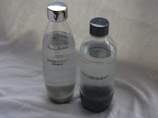 Two styles of SodaStream Water Bottles Two styles of SodaStream Water Bottles filled with water