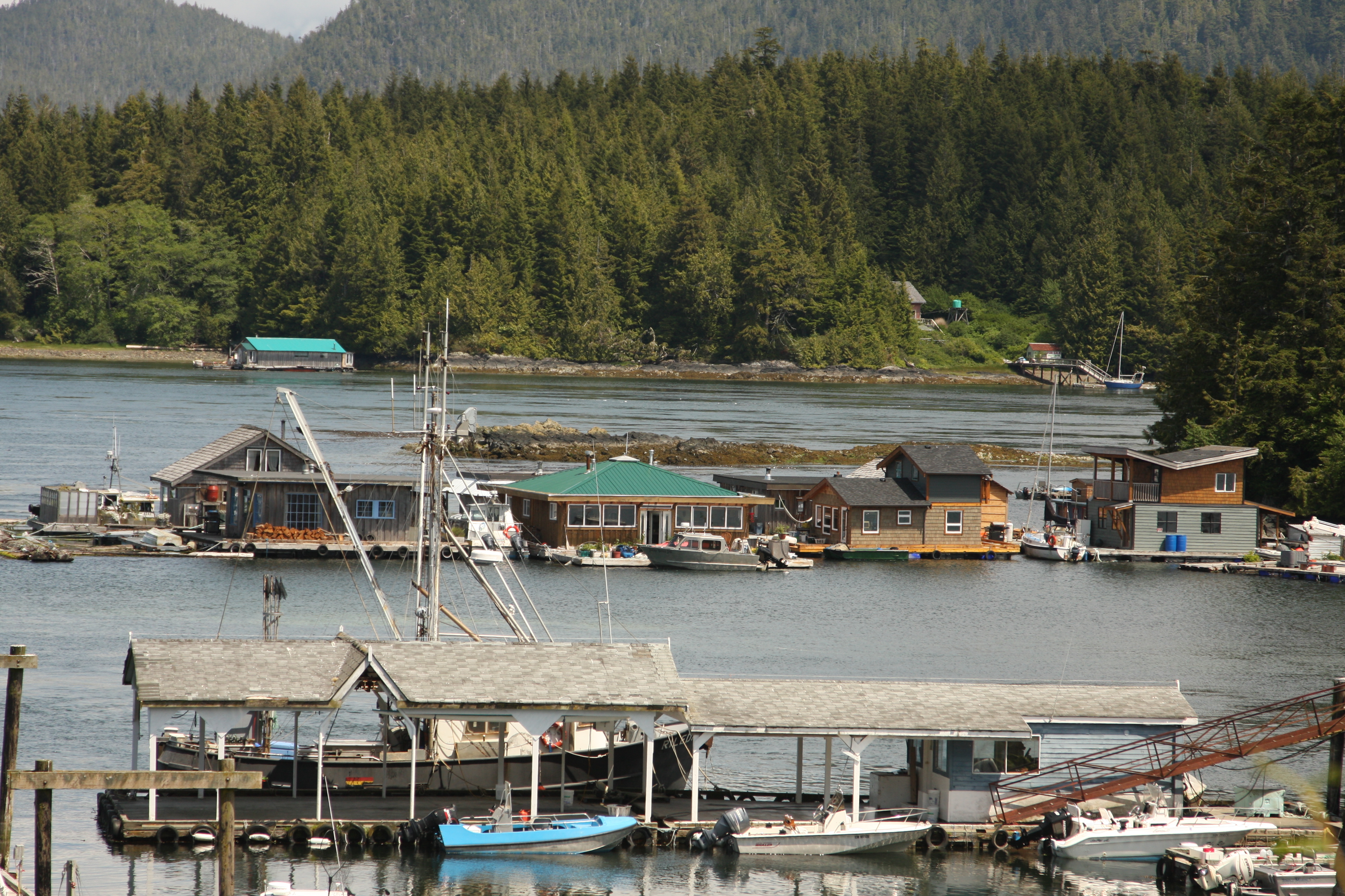 Boats and Boat Houses in Tofino