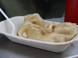 Perogies in Saskatoon perogies from a food truck in Saskatoon