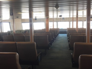 Deck on a ferry when travelling from Vancouver to Victoria by ferry