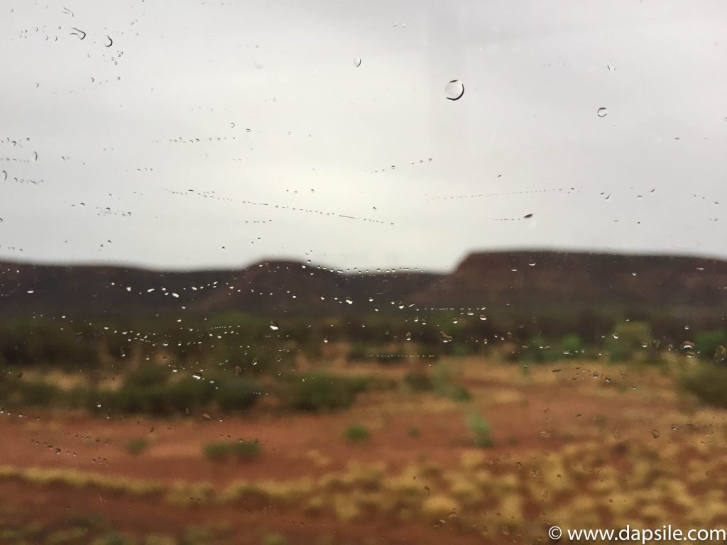 Rain in the Outback in the Alice Springs area