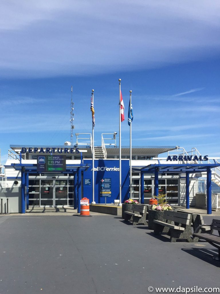Swartz Bay Ferry Terminal when travelling from Vancouver to Victoria by Ferry