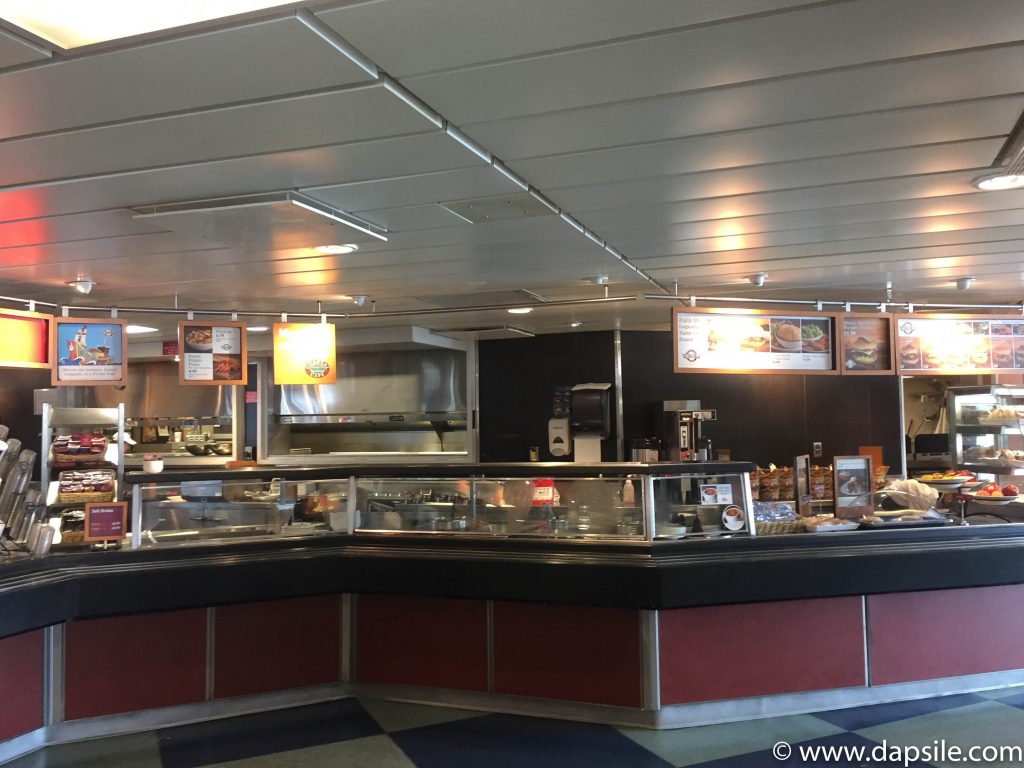 White Spot food area from travelling from Vancouver to Victoria by ferry