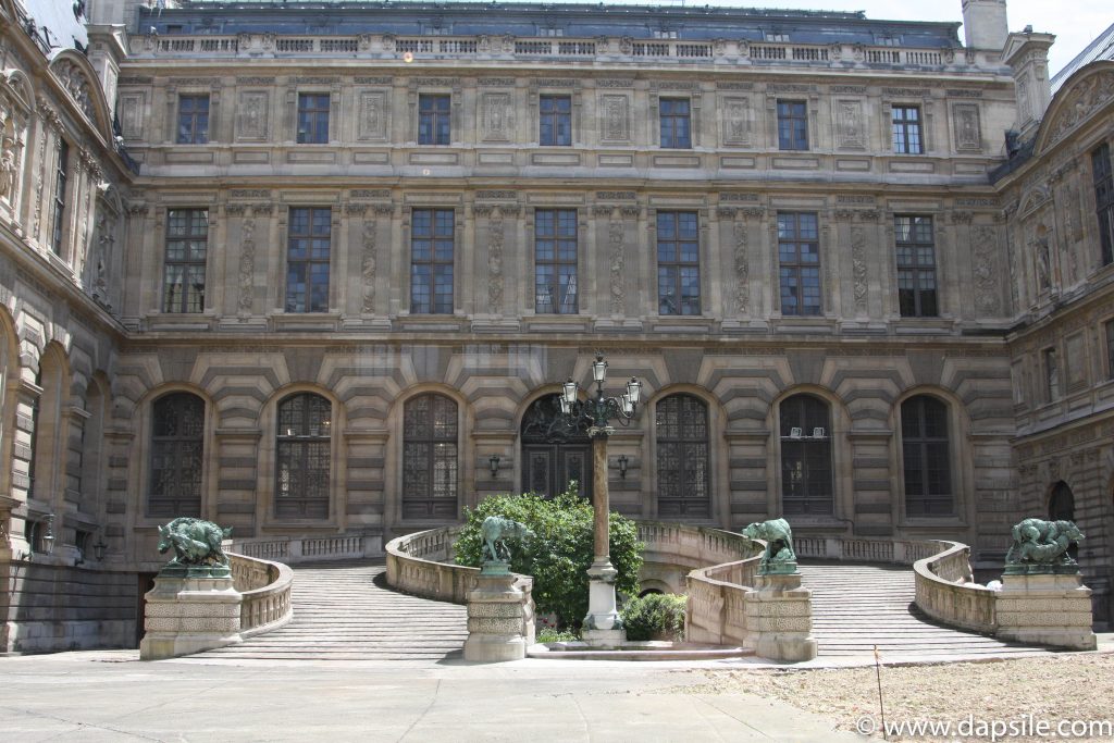 An Entrance to a Courtyard at the Louvre in Paris