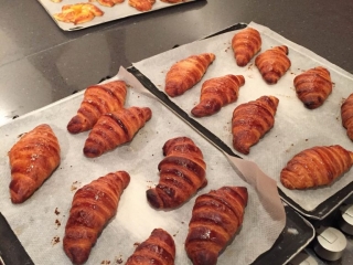 Croissants Fresh Out of the Oven in Paris Sights