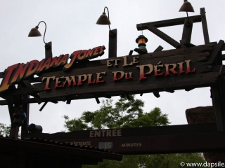Entrance to the Indiana Jones Ride in Disneyland in Paris Sights