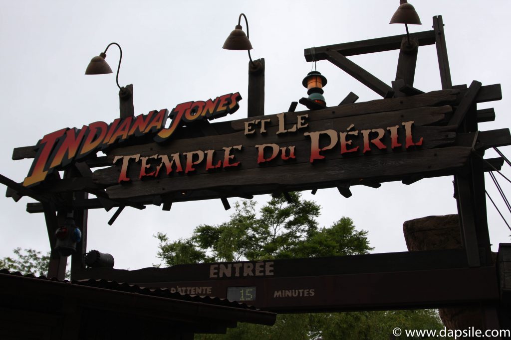 Entrance to the Indiana Jones Ride in Disneyland in Paris Sights