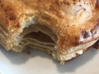 Chez Christophe French Style Apple Turnover French style of the apple turnover inside with all the flaky pastry and apples