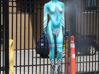 Mural Festival Decorative Myss Myster Water Sprayer Summer Street Festivals in the Vancouver Area