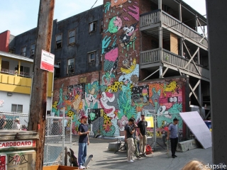 Mural Festival Mural While Watching Skaters Summer Street Festivals in the Vancouver Area