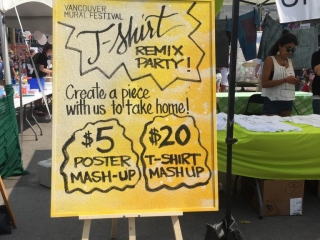 Mural Festival TShirt Remix Party Sign