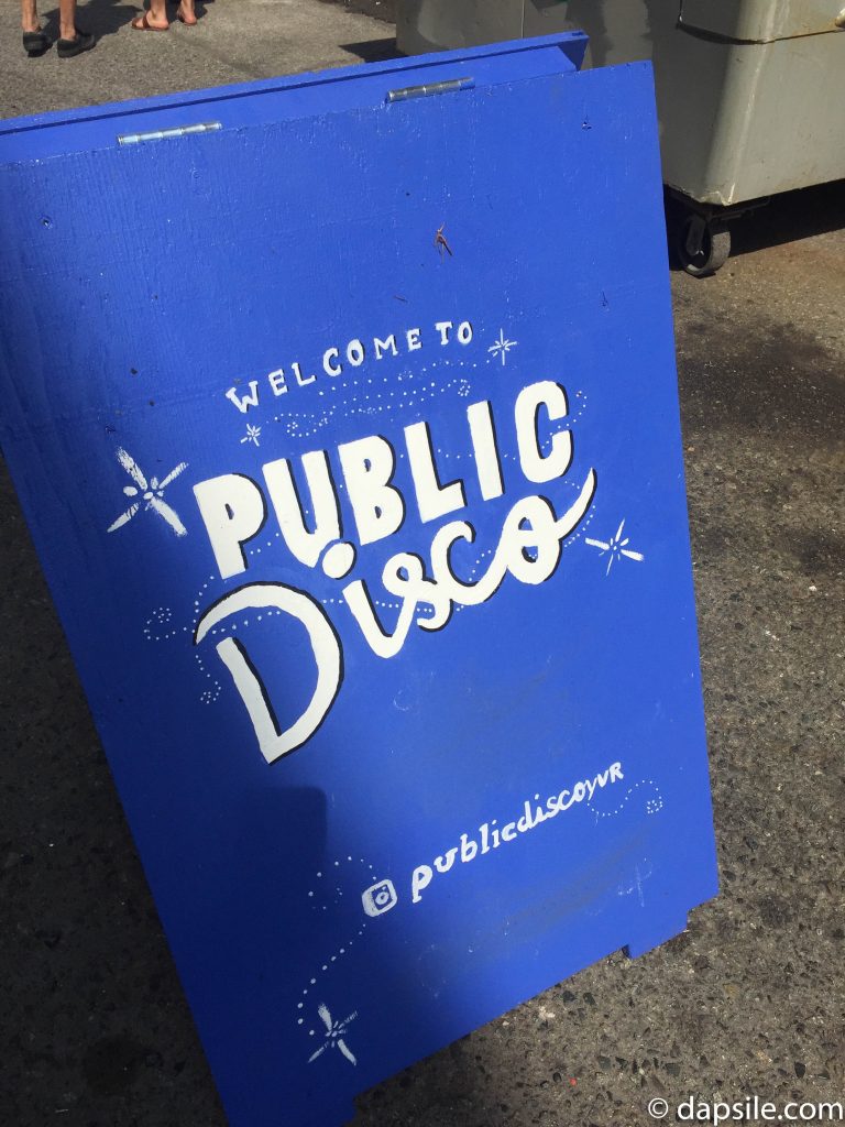 Public Disco Sign at the Mural Festival