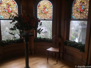 Stained Glass Windows and Partial View Craigdarroch Castle