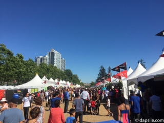 Summer Street Festivals Surrey Fusion Festival Row of Food Pavilions
