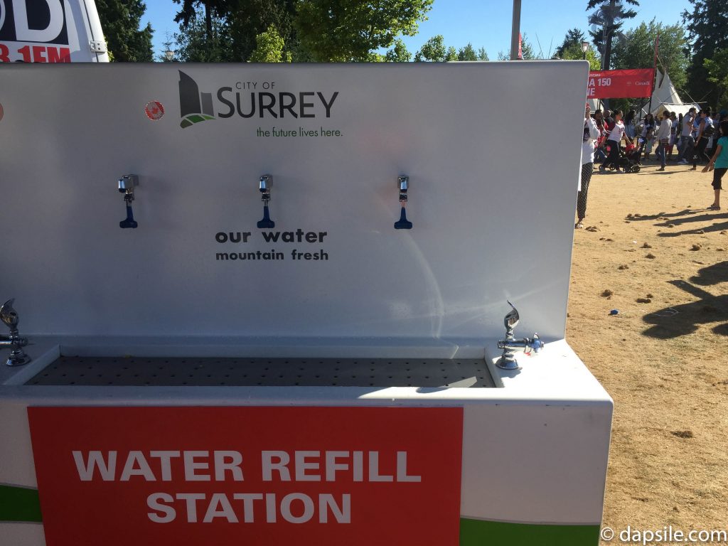 Summer Street Festivals in the Vancouver Area Water Refill Station