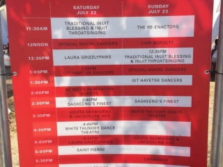 Surrey Fusion Festival 2017 Canada 150 Stage Schedule