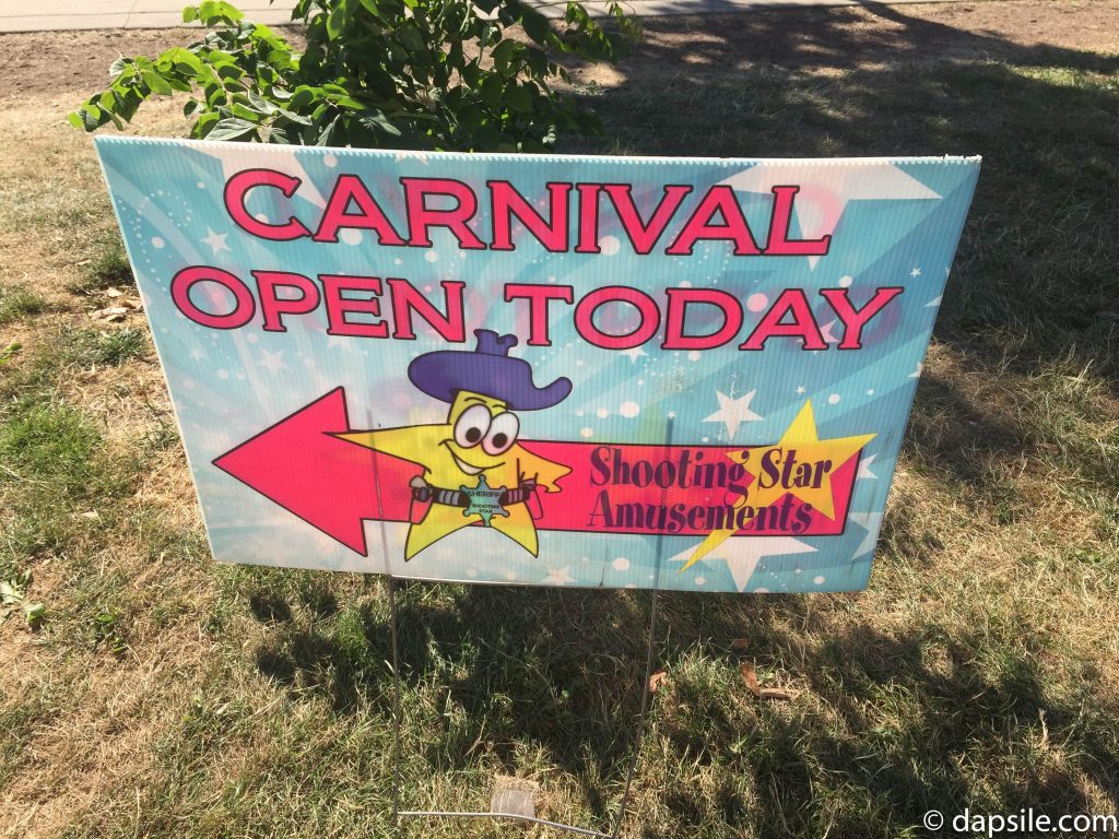 Surrey Fusion Festival Carnival Open Sign