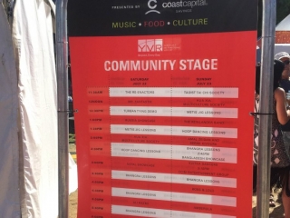 Surrey Fusion Festival 2017 Community Stage Schedule