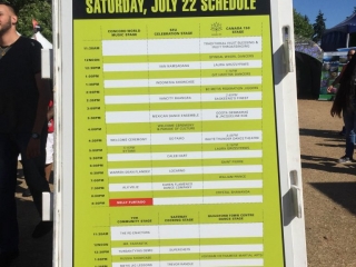 Surrey Fusion Festival 2017 Performers Stage Schedule