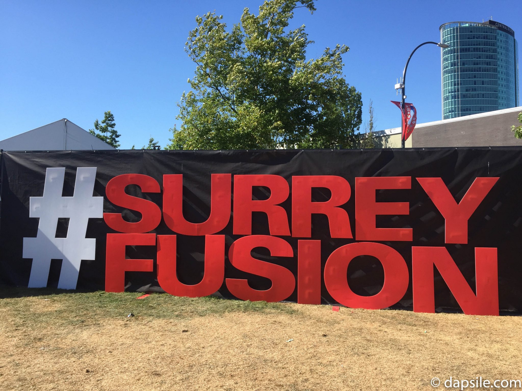 Surrey Fusion Hashtag Sign