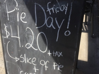 Tartine Pie Day Sign Tartine Pie Day Sign