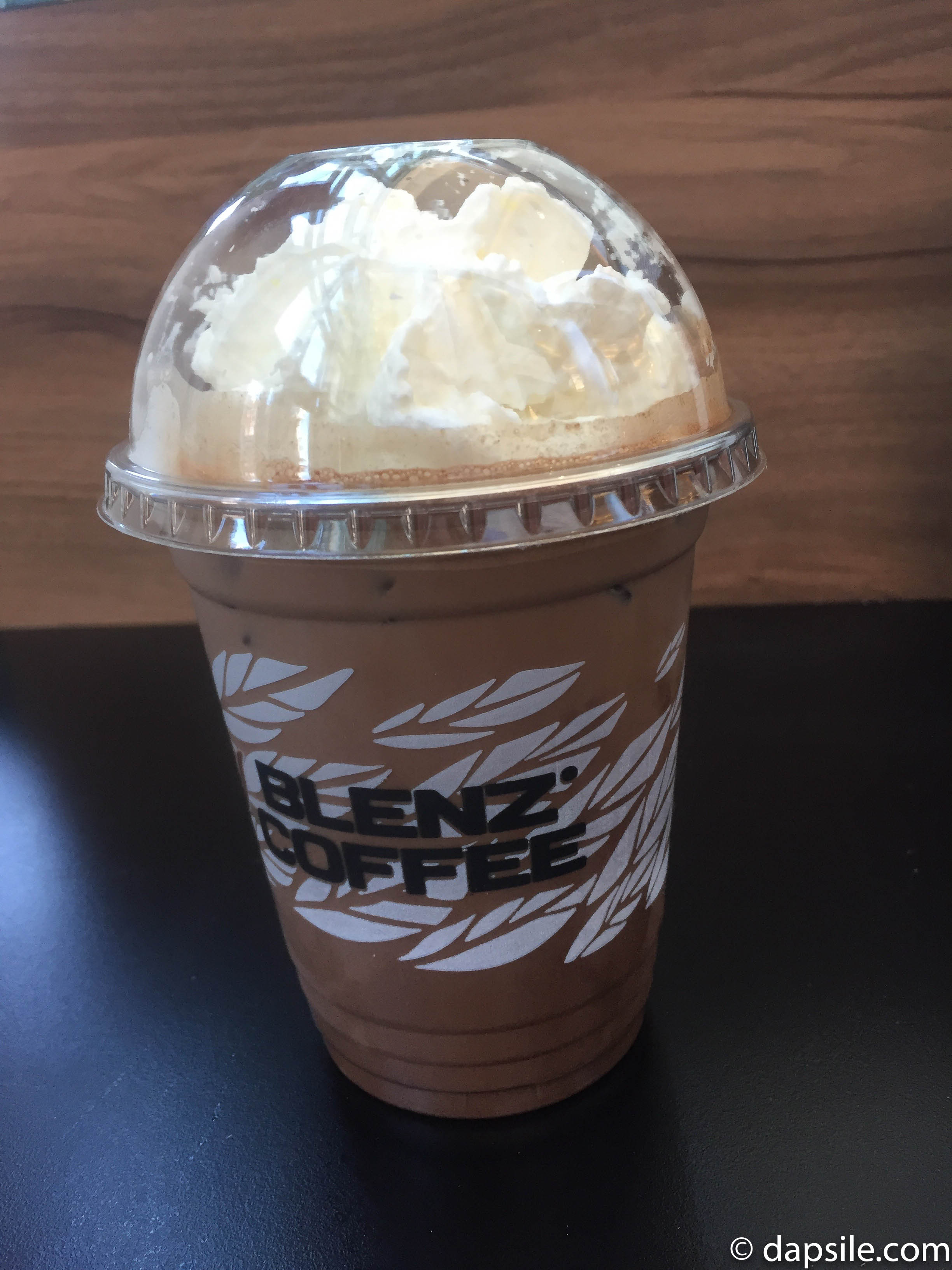 Blenz Cold Chocolate Drink with Whipped Cream