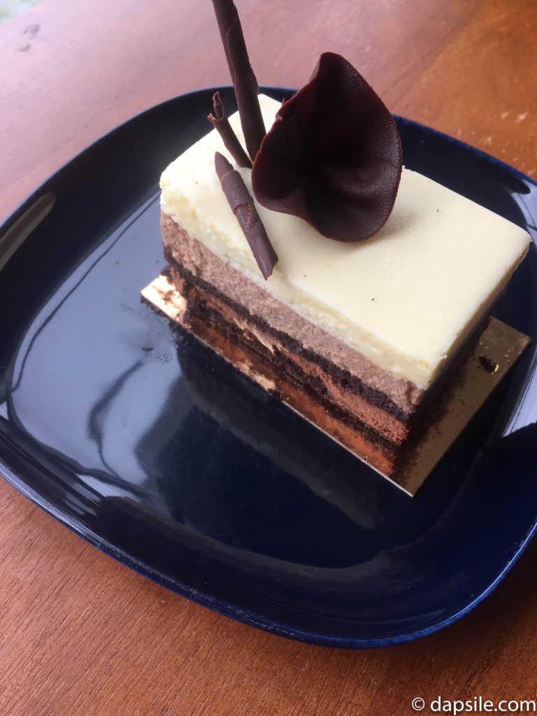 Thierry Cafe and Chocolate Shop Chocolate Trio Cake Slice