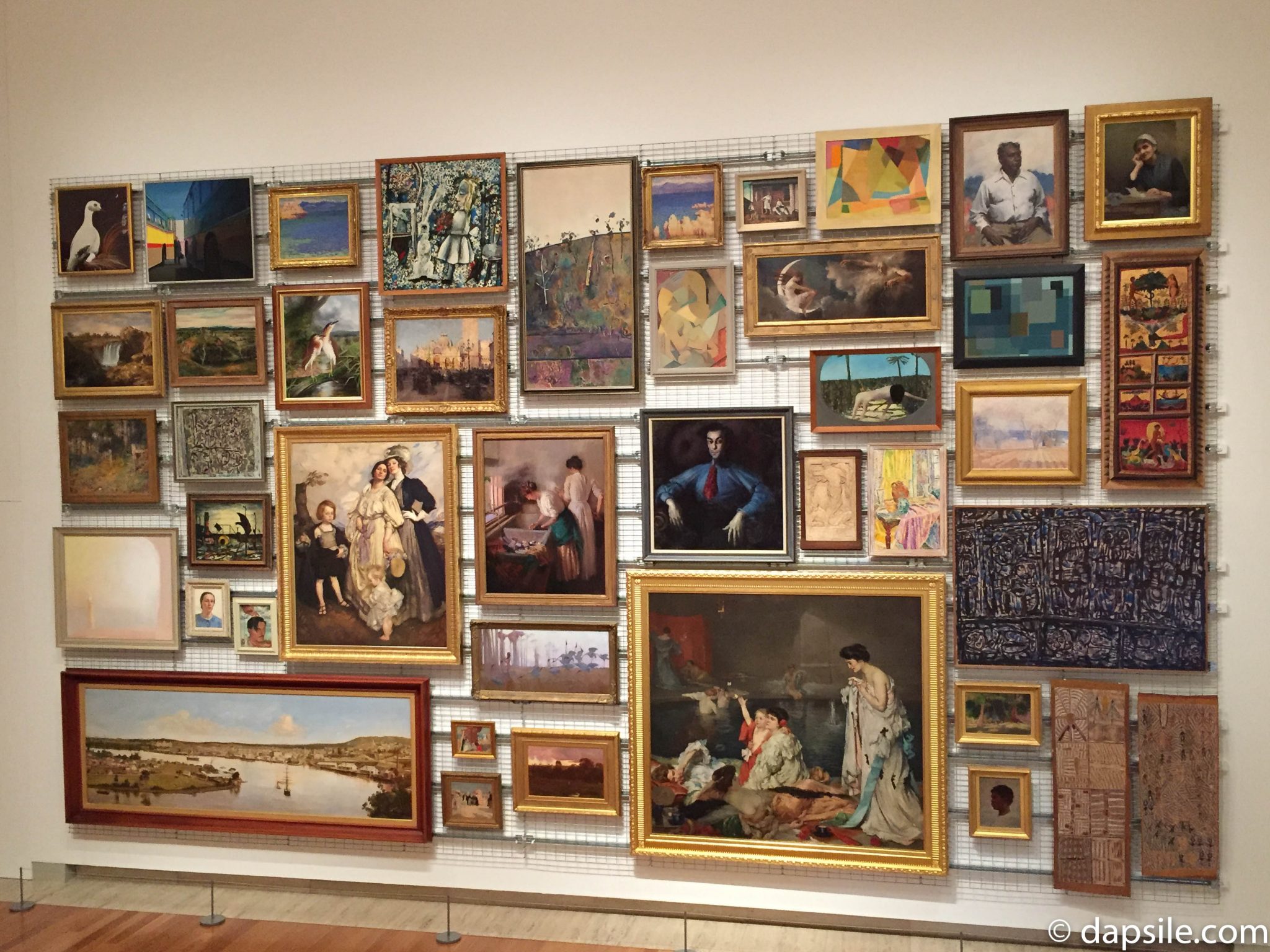Queensland Art Gallery Art Display with Paintings