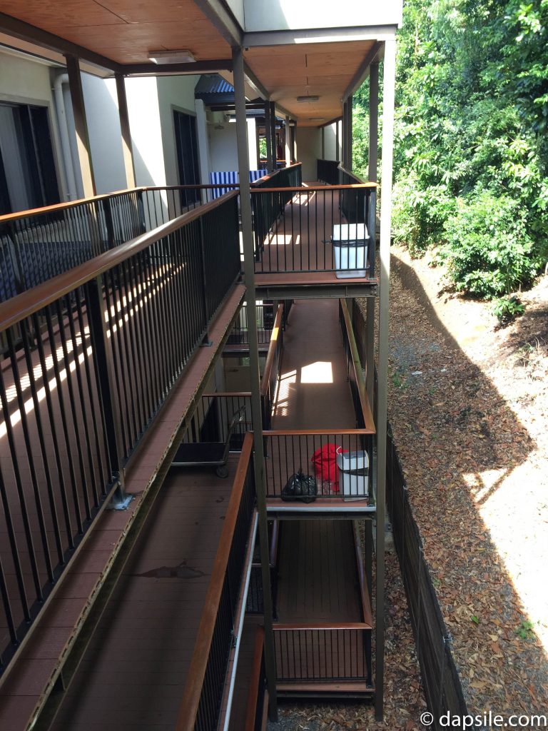 Three Floors of Hallway at the Fitzroy Island Resort