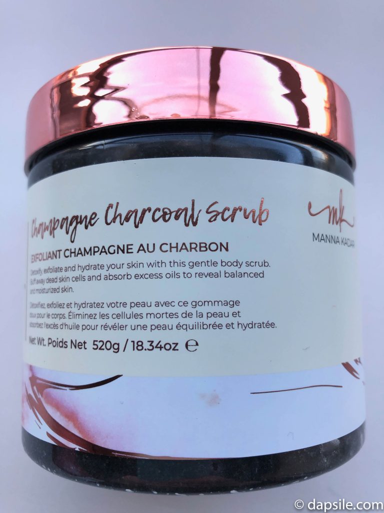 Champagne Charcoal Body Scrub by Manna Kadar