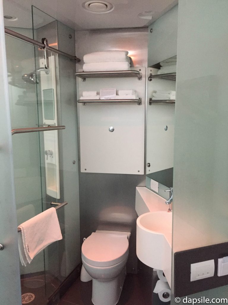compact bathroom in BreakFree on Cashel in Christchurch