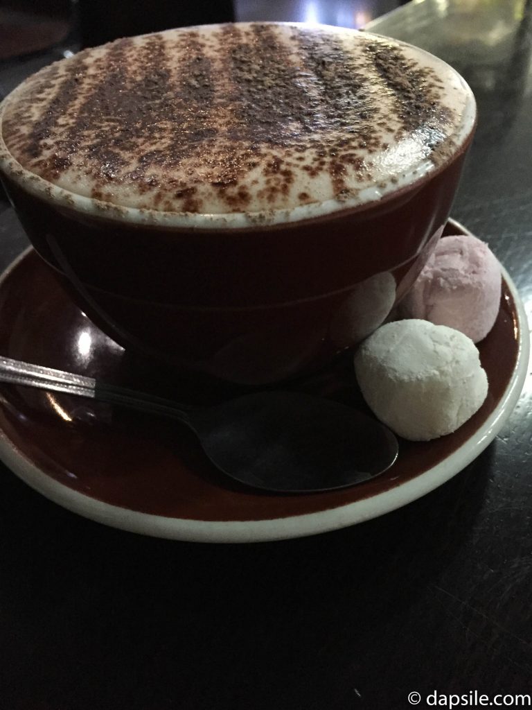 Cafe Kyriani Hot Chocolate with marshmallows