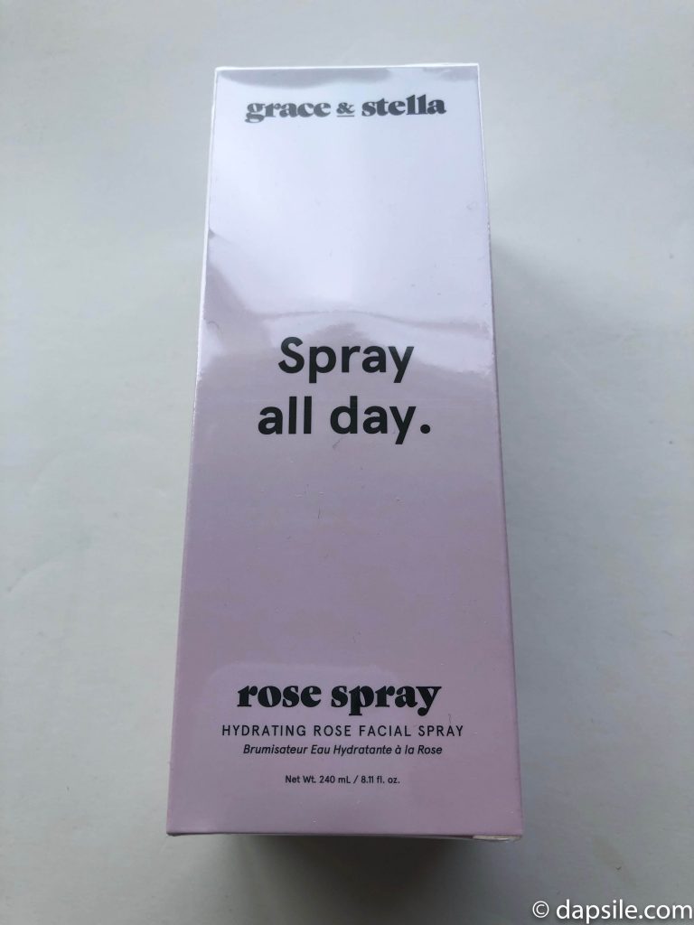 Grace & Stella Hydrating Rose Facial Spray in it's box from the FabFitFun Summer 2019 subscription box