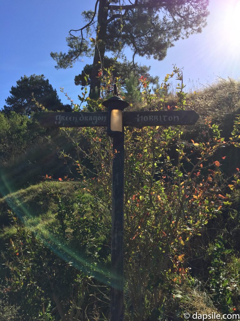 Green Dragon &amp; Hobbiton Sign Post