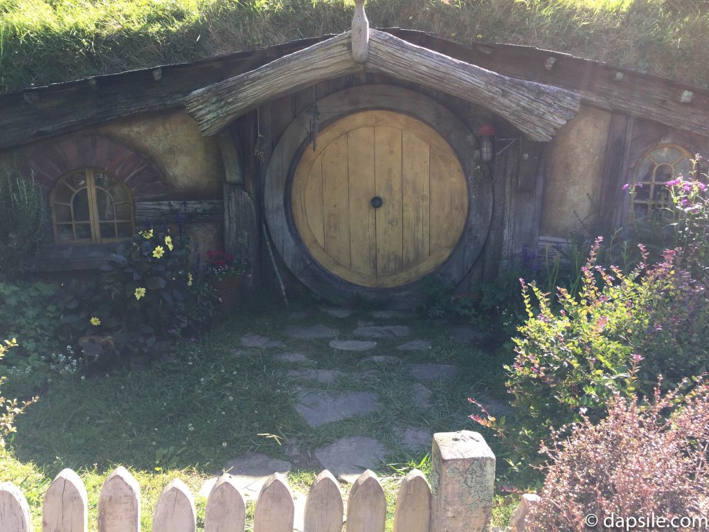 Sun Shining on a Hobbit Home in Hobbiton