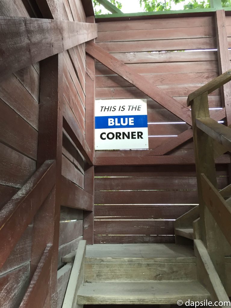 Blue Corner Sign