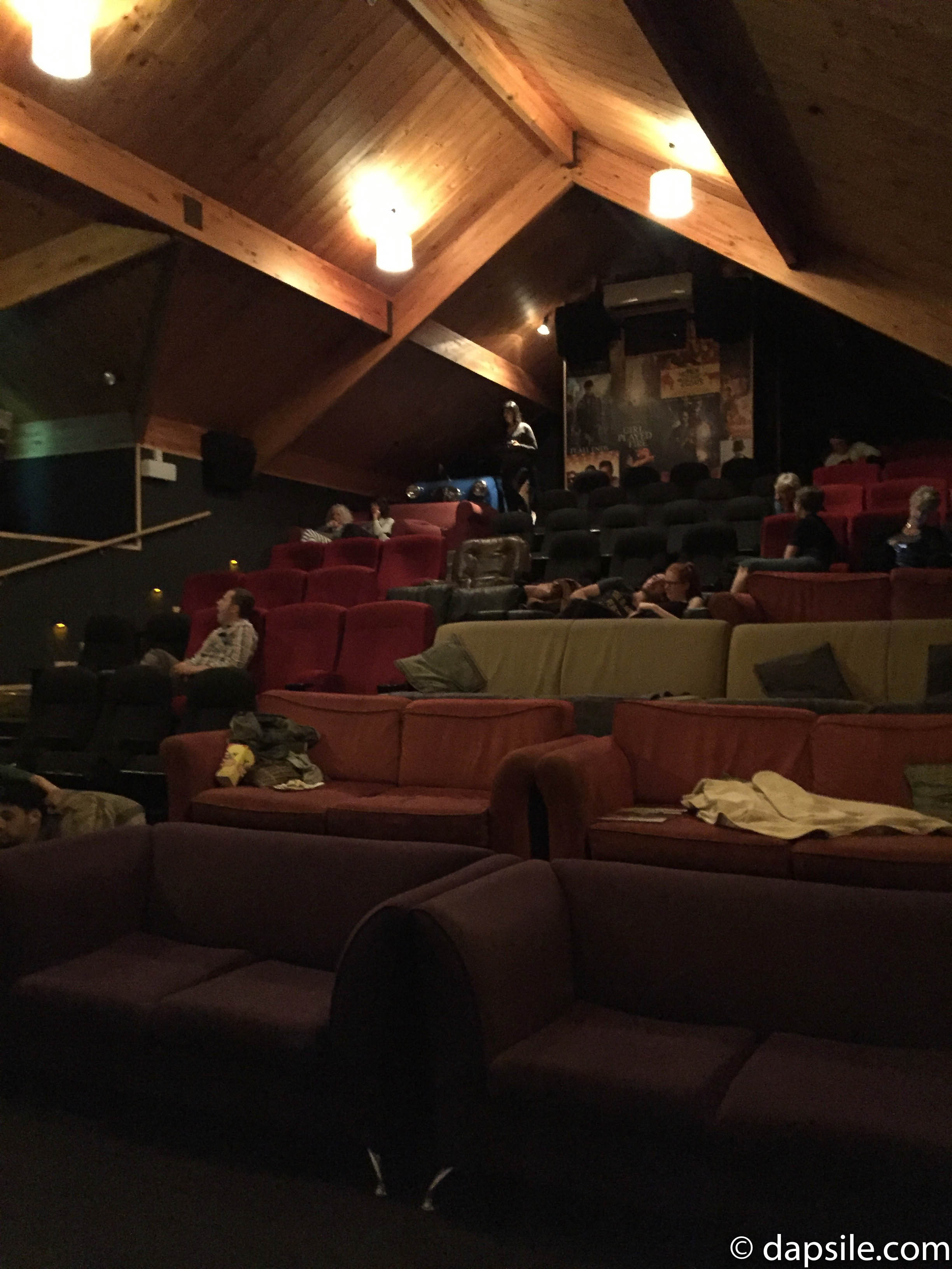looking at the Cinema Paradiso Seating from the screen