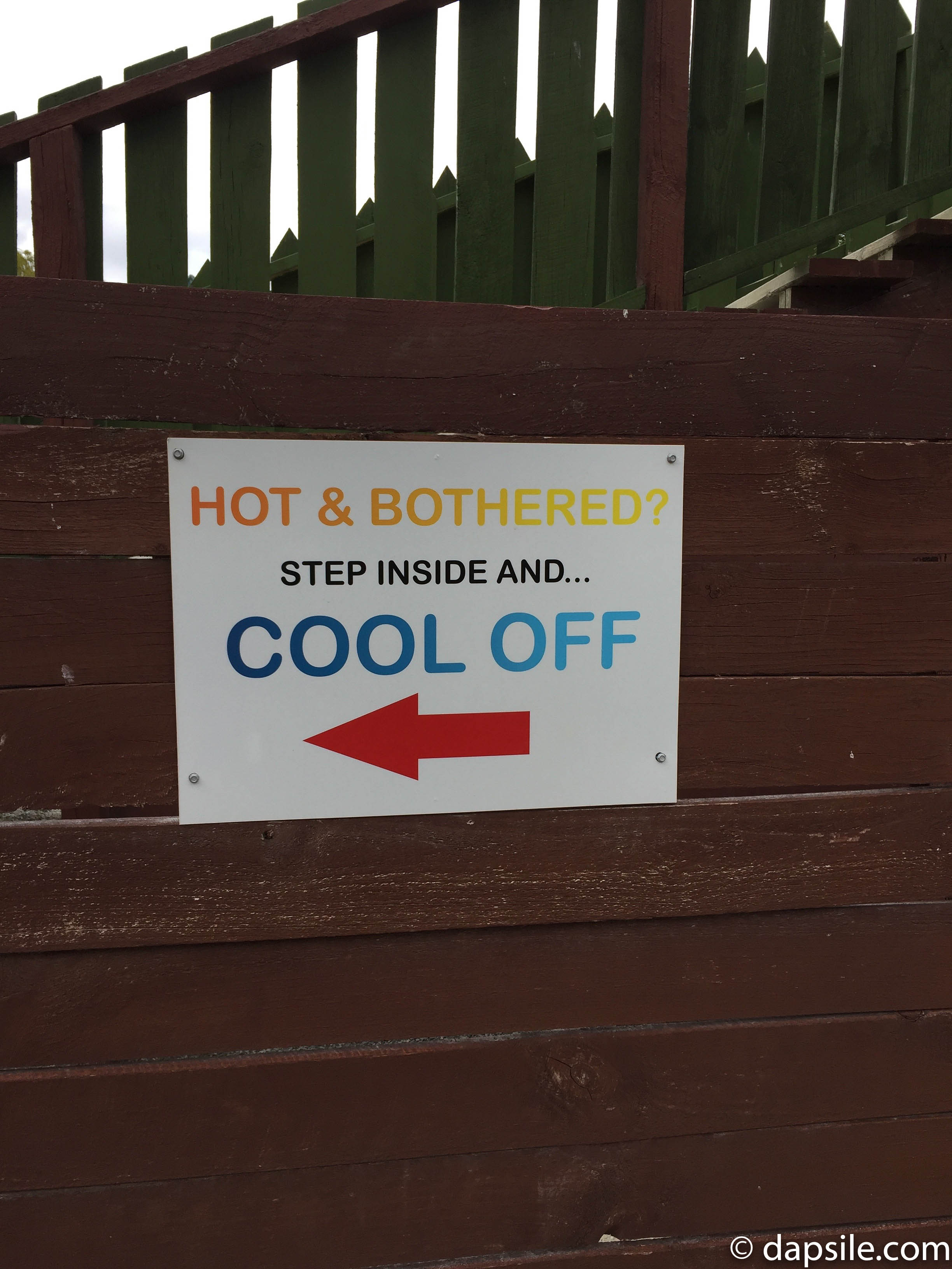 Cooling Station Sign in the Maze