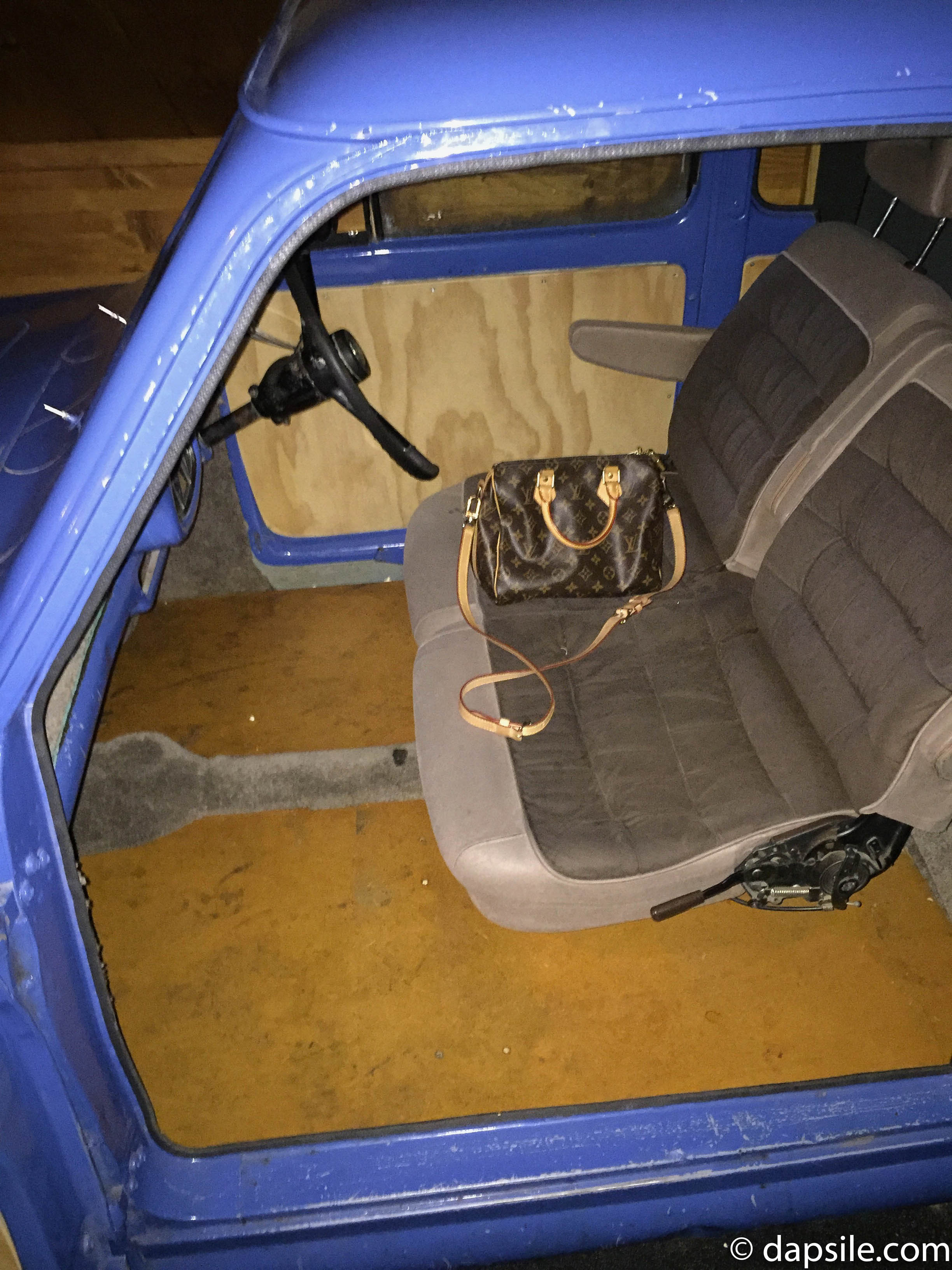 Seats in One of the Cars at Cinema Paradiso