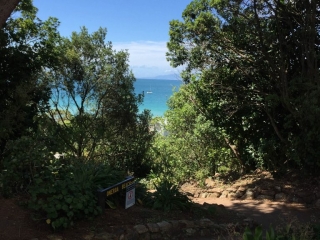 Oneroa Beach on Waiheke Island Oneroa Beach Sign on Waiheke Island