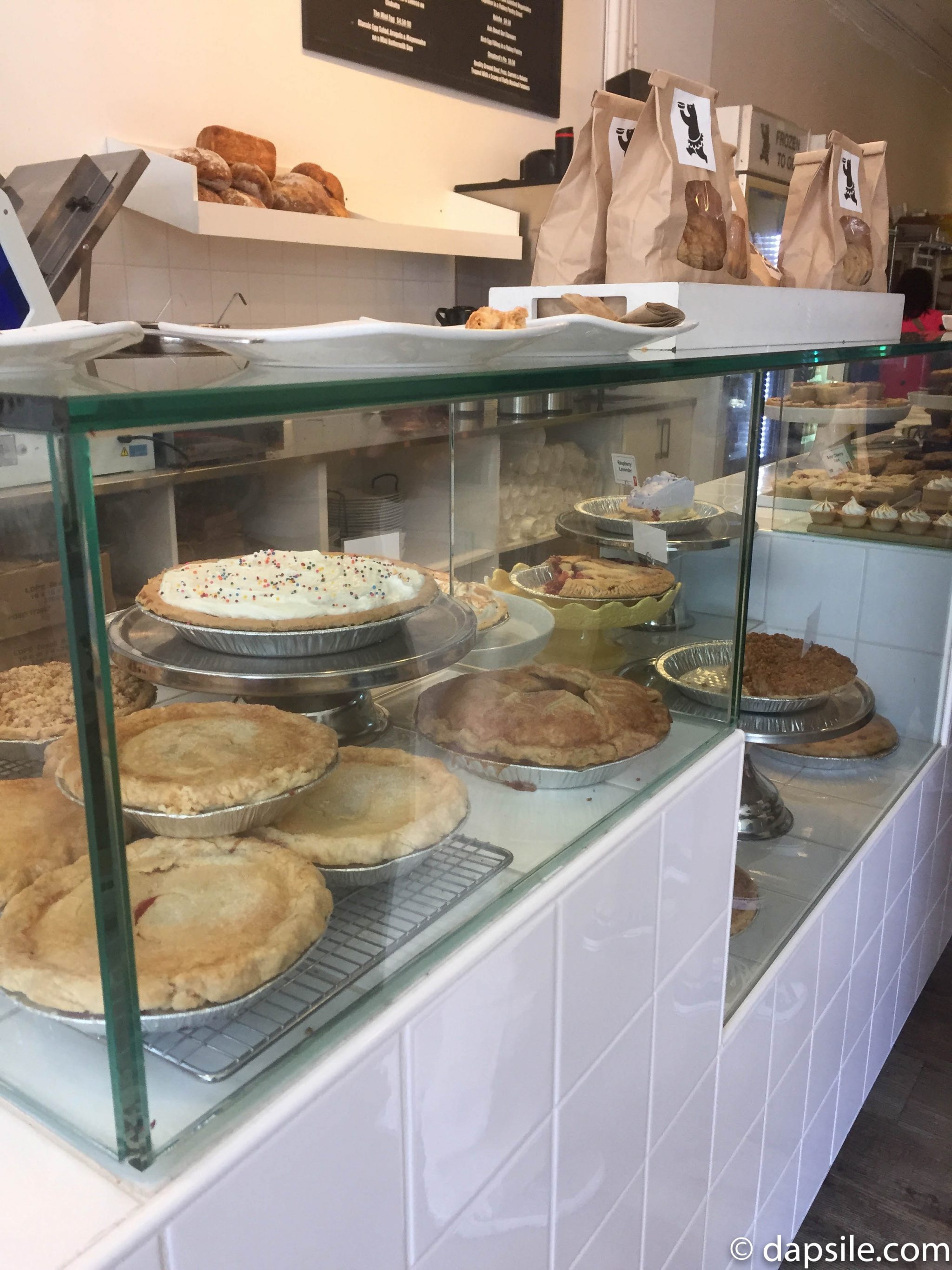 all the pies offered at Tartine Bread and Pie shop