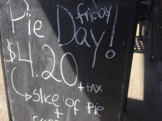 Tartine Pie Day Sign Tartine Pie Day Sign