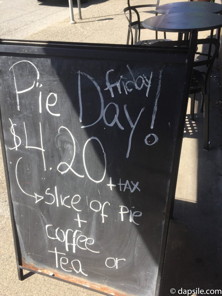 Tartine Pie Day Sign