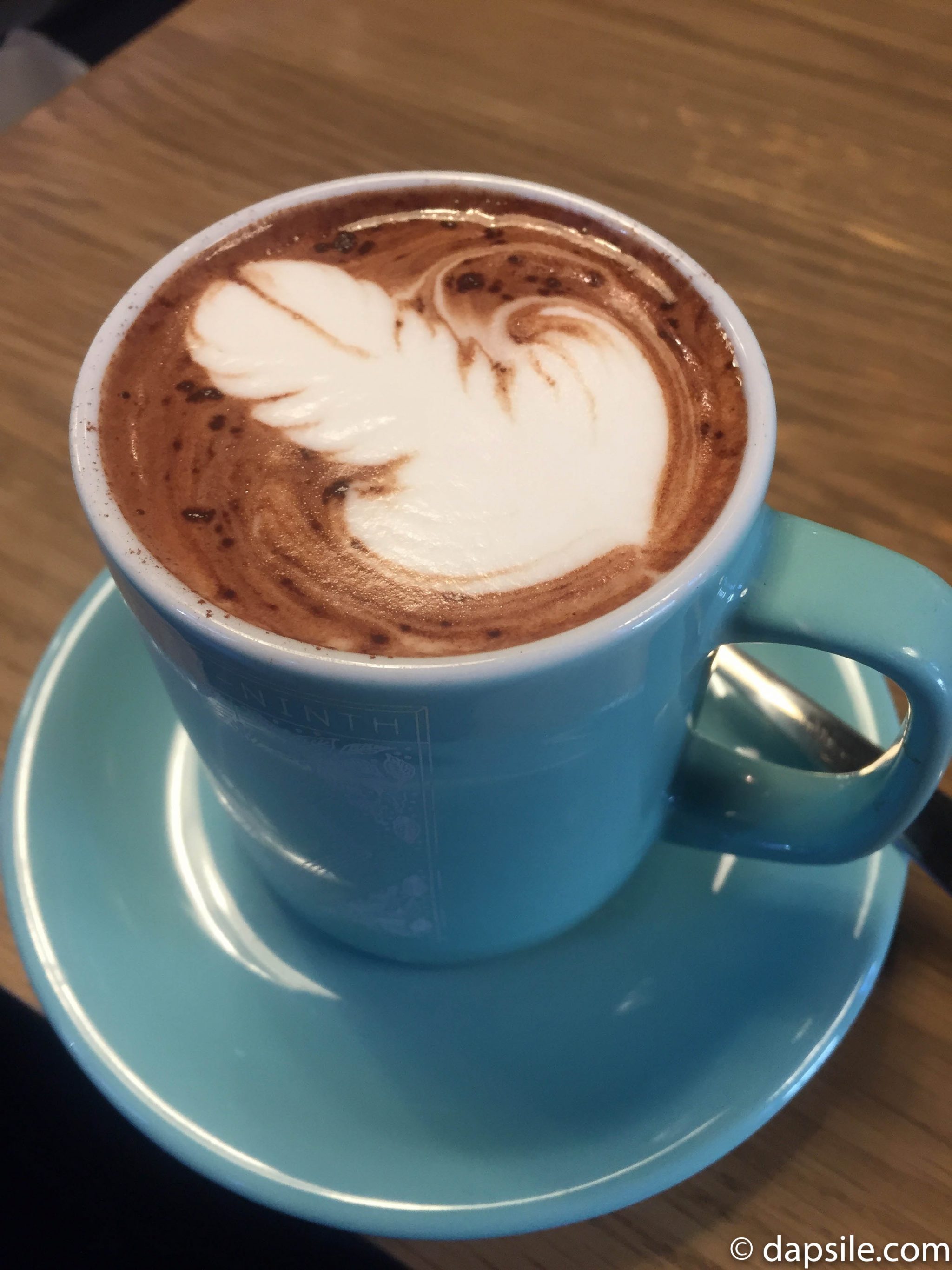 49th Parallel Hot Chocolate with a Phallic Design on top