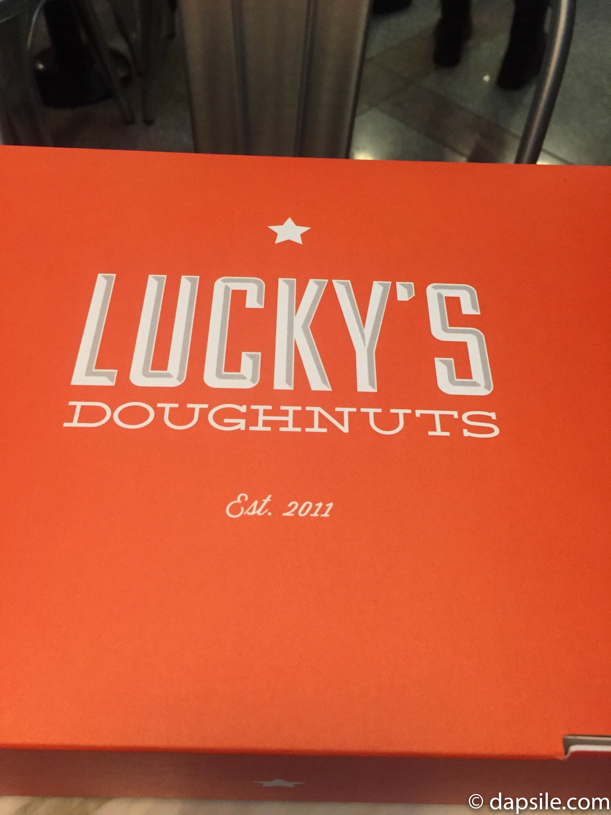 The Lucky’s Doughnuts Orange takeaway Box